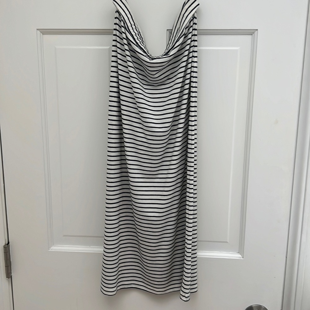 Lovers + Friends Day to Night Striped Pencil Midi Skirt